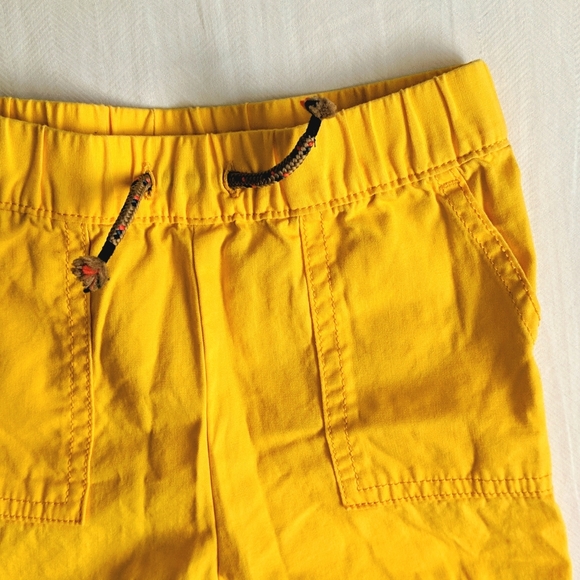 joe fresh yellow cotton twill summer shorts 24 months baby - Picture 4 of 6
